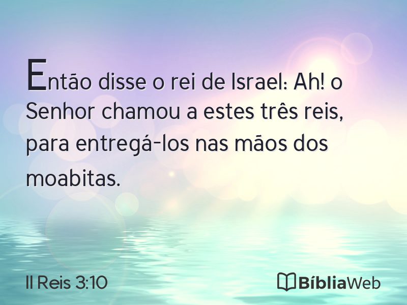 II Reis 3:10 em imagem para compartilhar