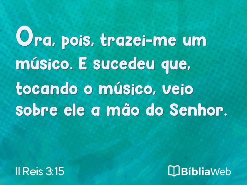 II Reis 3:15 em imagem para compartilhar