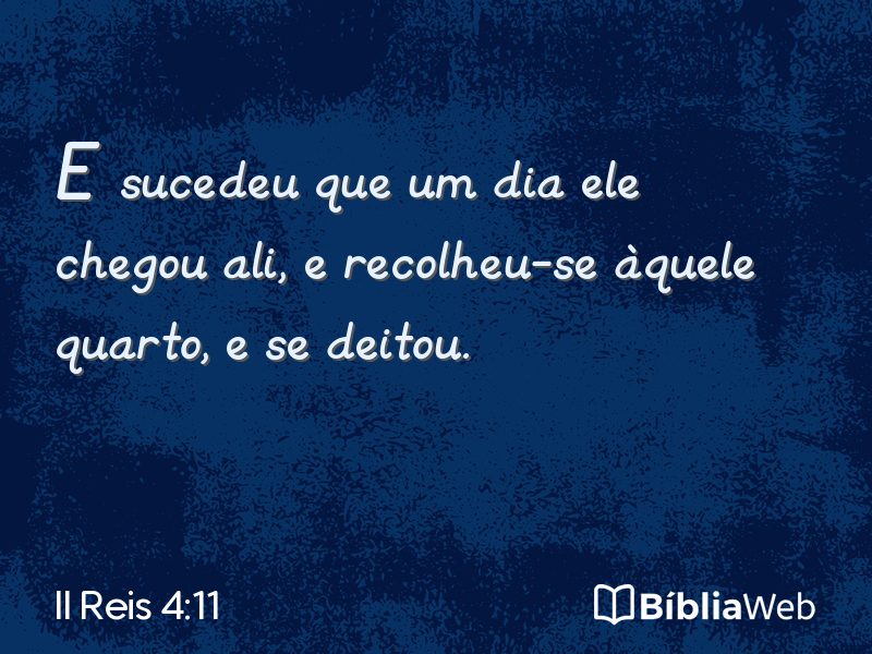 II Reis 4:11 em imagem para compartilhar
