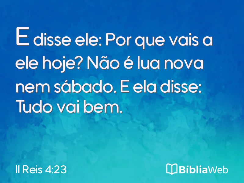 II Reis 4:23 em imagem para compartilhar