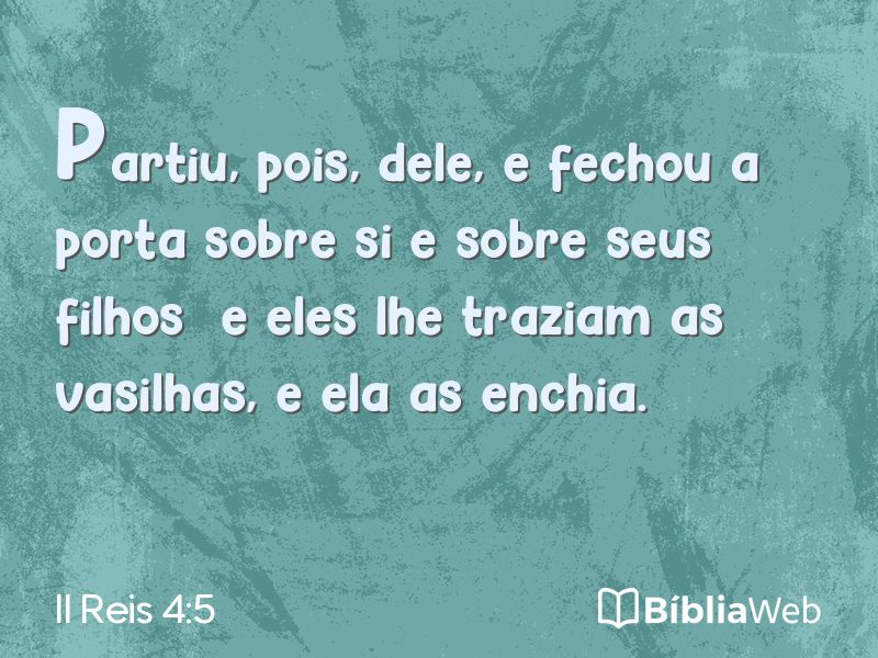 II Reis 4:5 em imagem para compartilhar