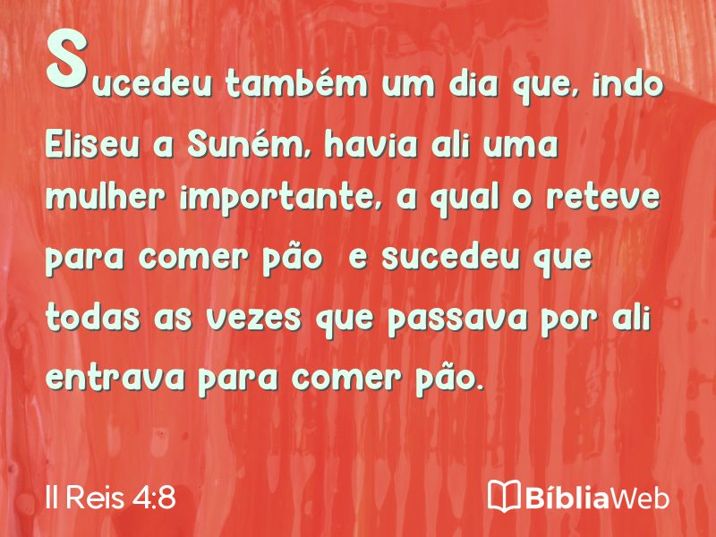 II Reis 4:8 em imagem para compartilhar