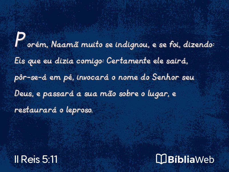 II Reis 5:11 em imagem para compartilhar