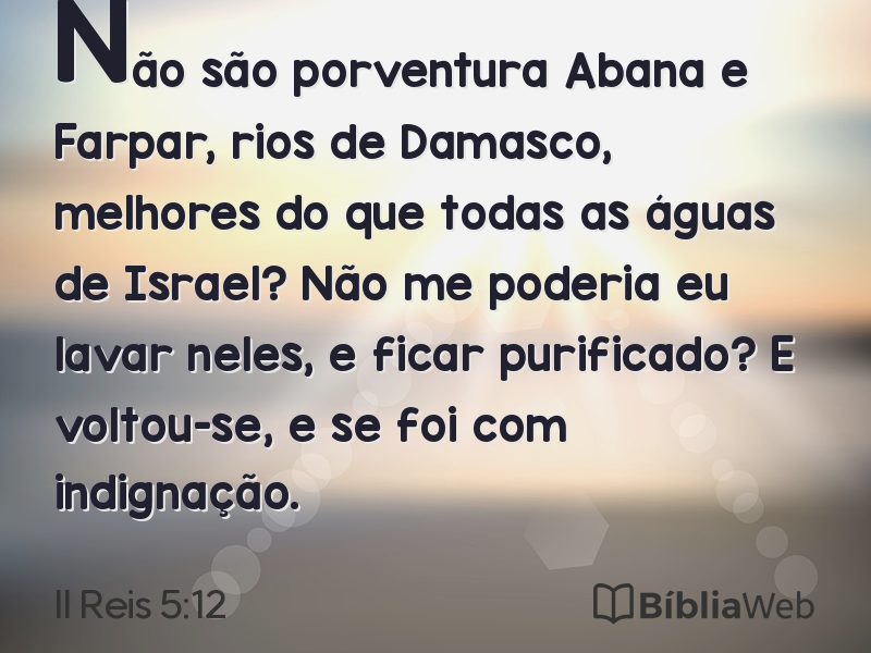 II Reis 5:12 em imagem para compartilhar