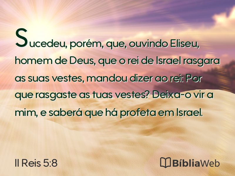 II Reis 5:8 em imagem para compartilhar