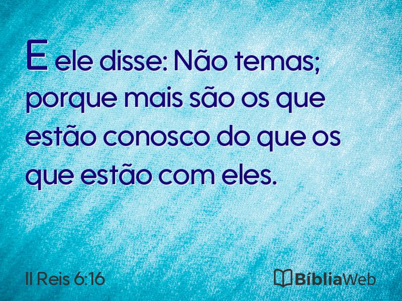 II Reis 6:16 em imagem para compartilhar
