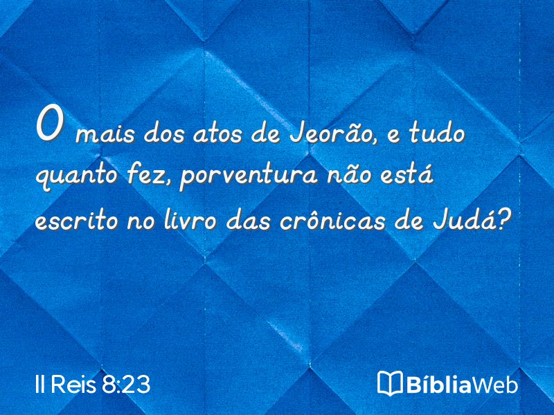 II Reis 8:23 em imagem para compartilhar