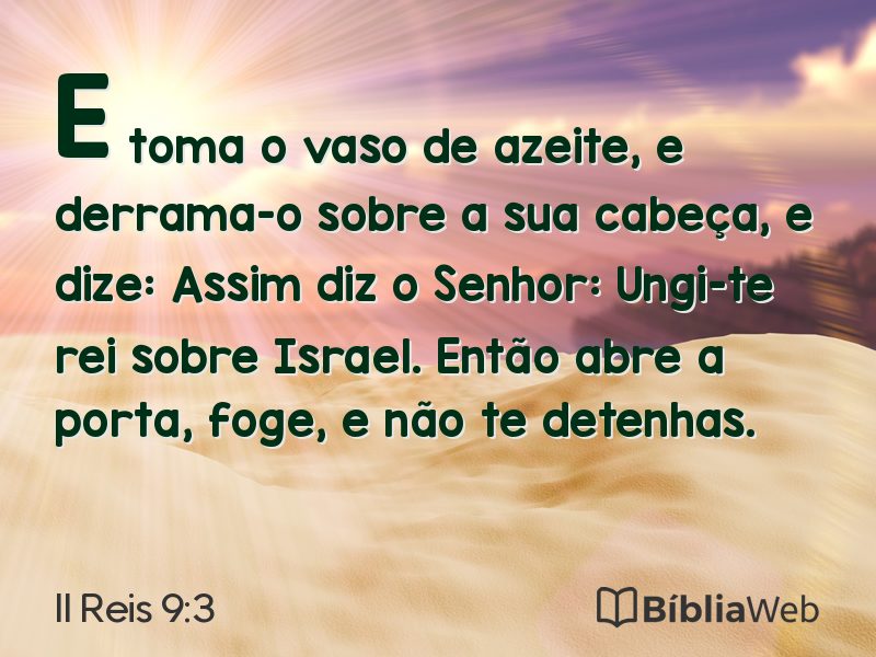 II Reis 9:3 em imagem para compartilhar