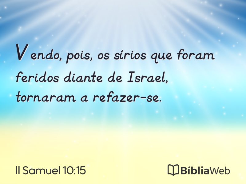 II Samuel 10:15 em imagem para compartilhar