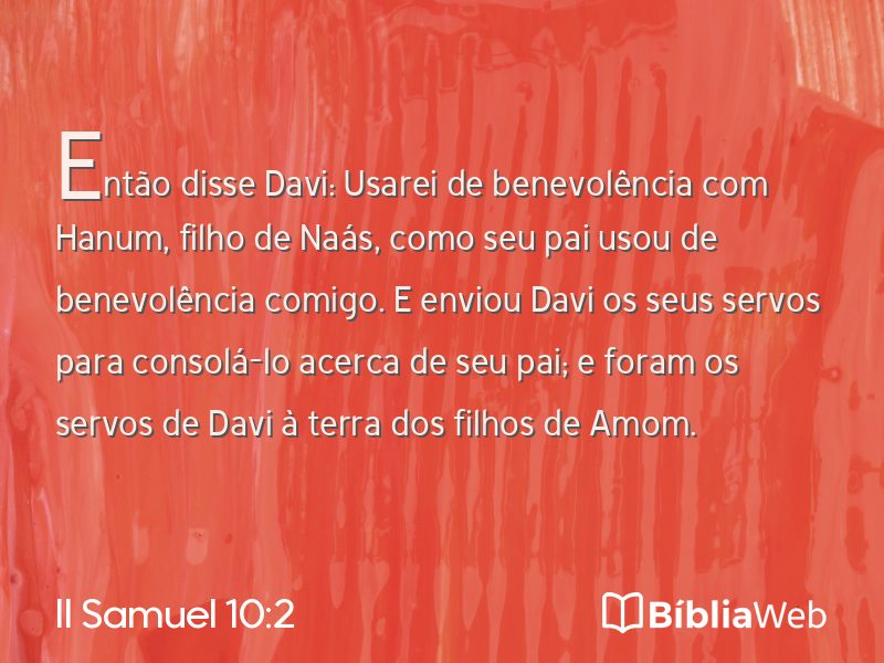 II Samuel 10:2 em imagem para compartilhar