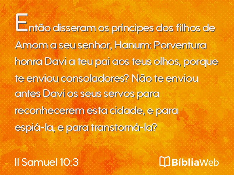 II Samuel 10:3 em imagem para compartilhar