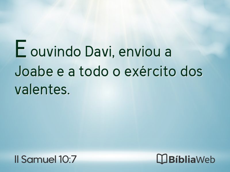 II Samuel 10:7 em imagem para compartilhar
