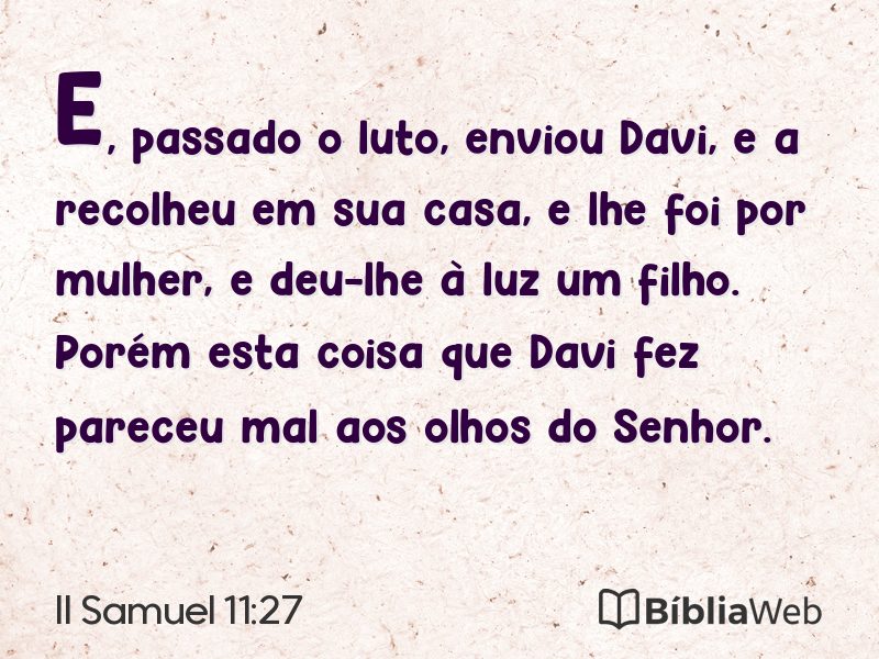 II Samuel 11:27 em imagem para compartilhar