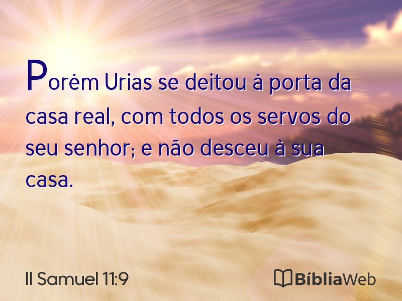II Samuel 11:9 em imagem para compartilhar