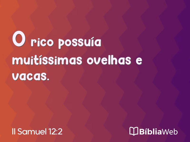 II Samuel 12:2 em imagem para compartilhar