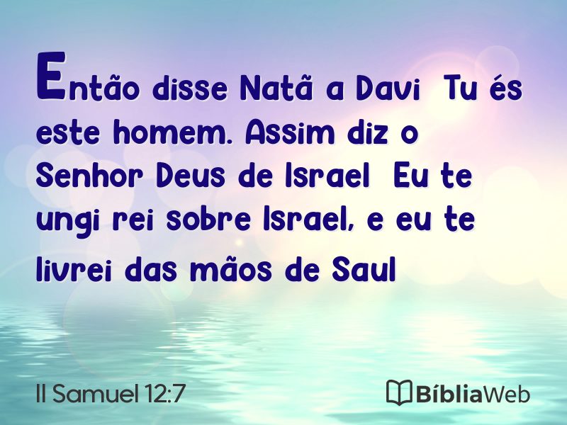 II Samuel 12:7 em imagem para compartilhar