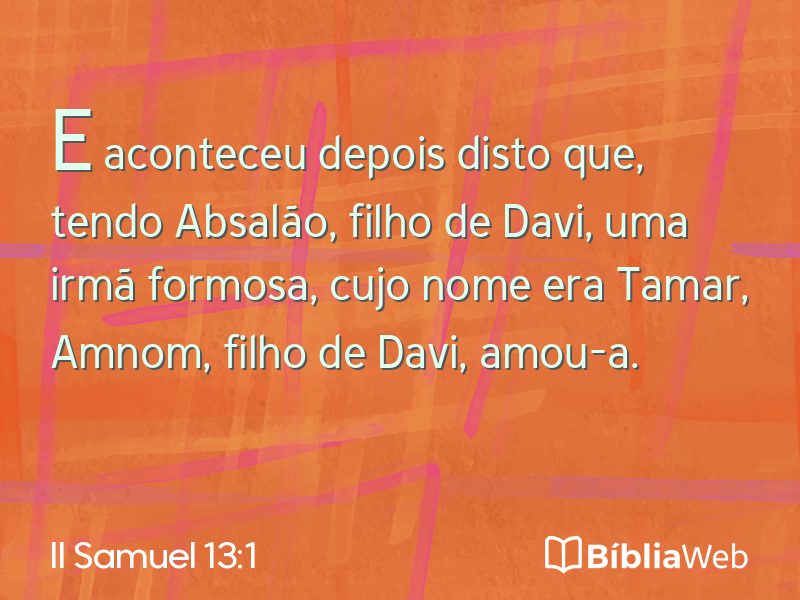 II Samuel 13:1 em imagem para compartilhar