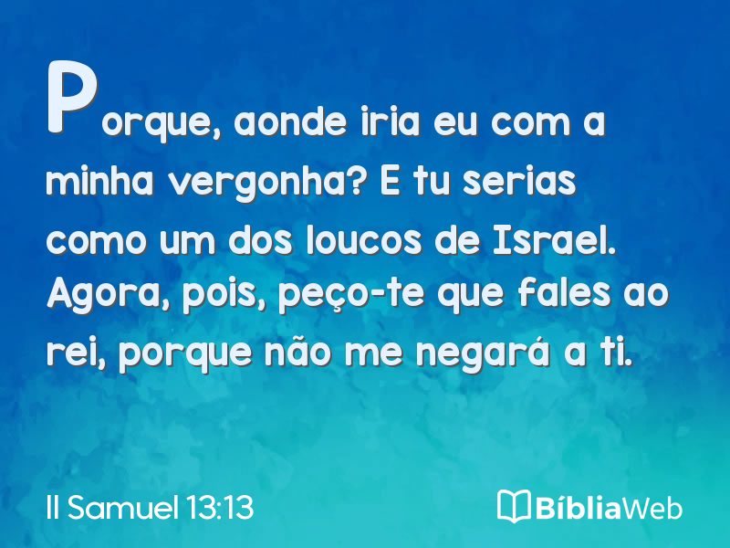 II Samuel 13:13 em imagem para compartilhar