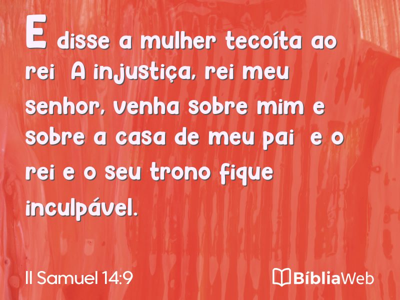 II Samuel 14:9 em imagem para compartilhar