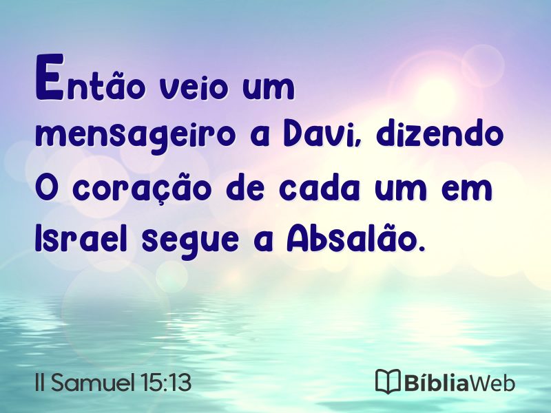 II Samuel 15:13 em imagem para compartilhar