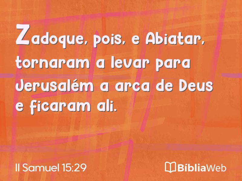 II Samuel 15:29 em imagem para compartilhar