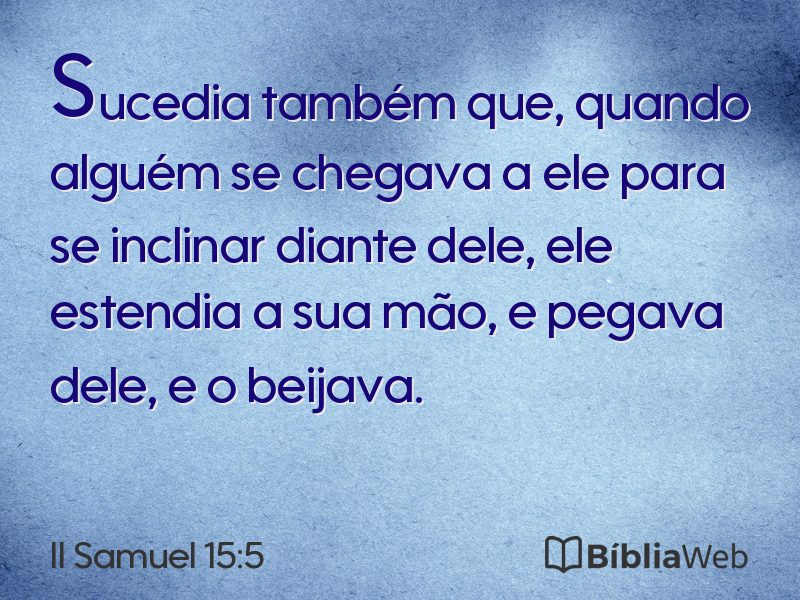 II Samuel 15:5 em imagem para compartilhar