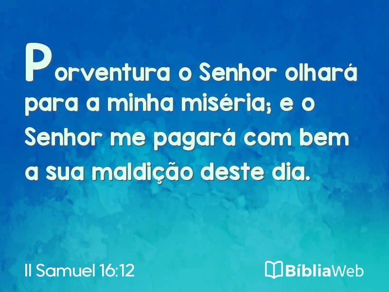 II Samuel 16:12 em imagem para compartilhar