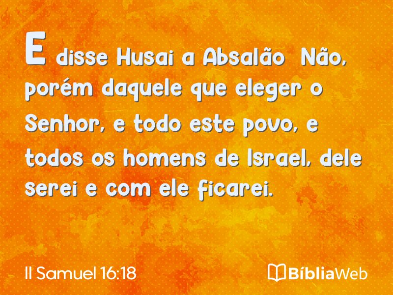 II Samuel 16:18 em imagem para compartilhar