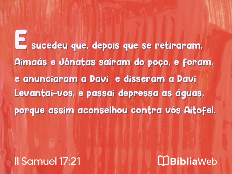 II Samuel 17:21 em imagem para compartilhar
