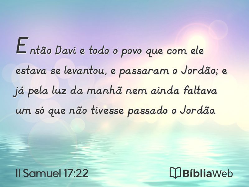 II Samuel 17:22 em imagem para compartilhar