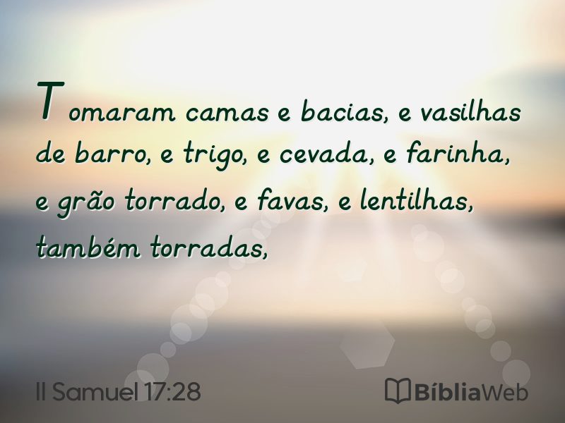 II Samuel 17:28 em imagem para compartilhar