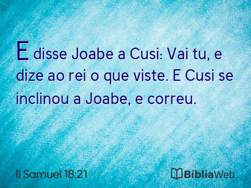 II Samuel 18:21 em imagem para compartilhar
