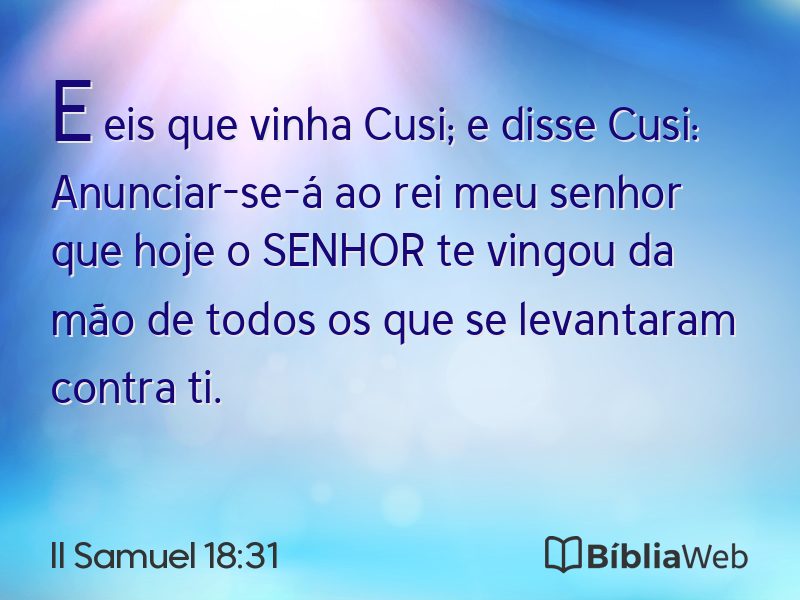 II Samuel 18:31 em imagem para compartilhar