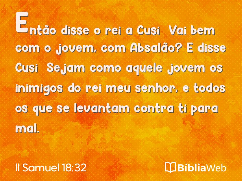 II Samuel 18:32 em imagem para compartilhar