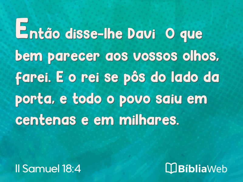 II Samuel 18:4 em imagem para compartilhar