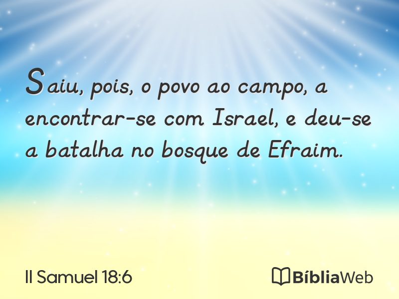 II Samuel 18:6 em imagem para compartilhar