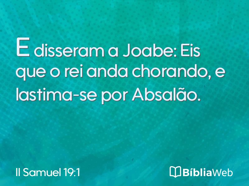 II Samuel 19:1 em imagem para compartilhar