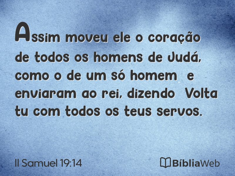 II Samuel 19:14 em imagem para compartilhar