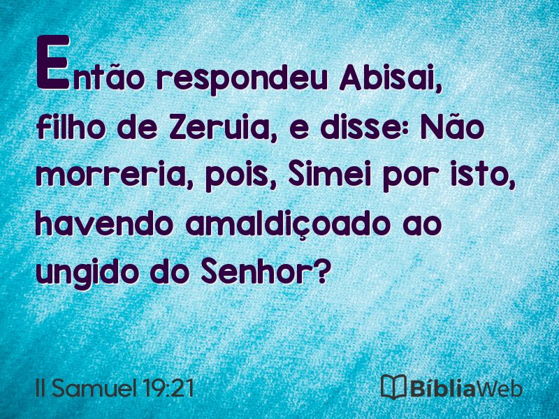 II Samuel 19:21 em imagem para compartilhar