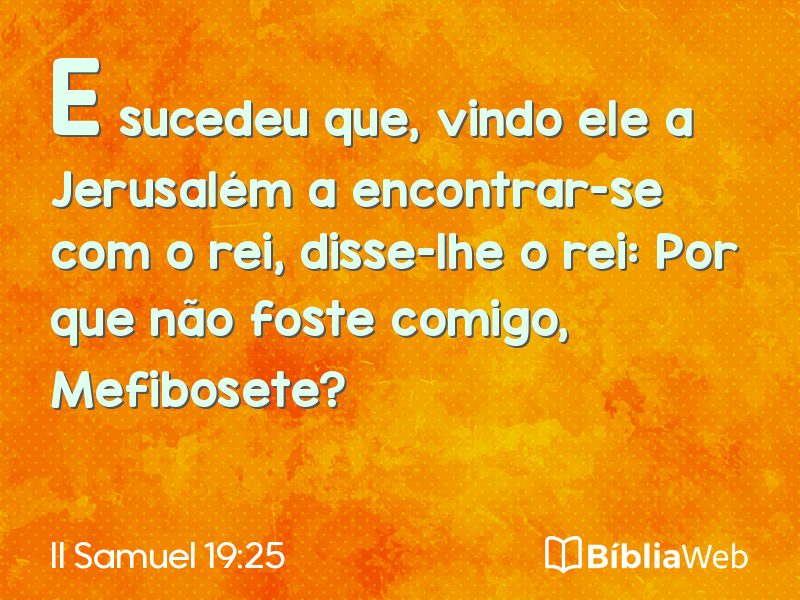 II Samuel 19:25 em imagem para compartilhar