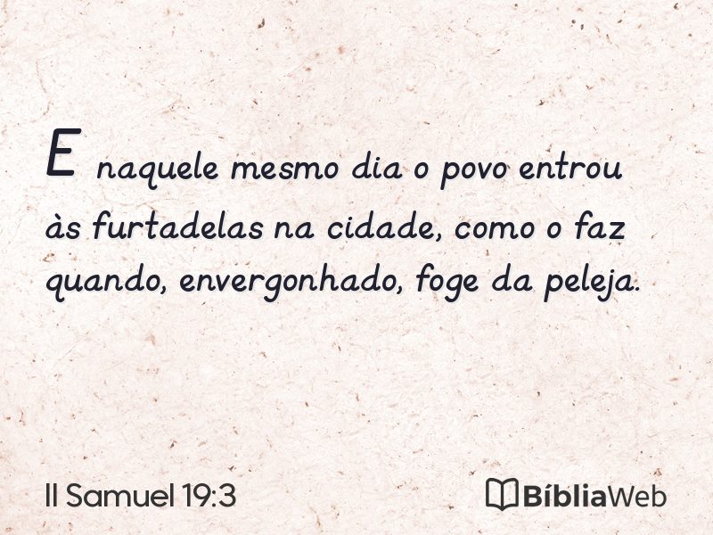 II Samuel 19:3 em imagem para compartilhar