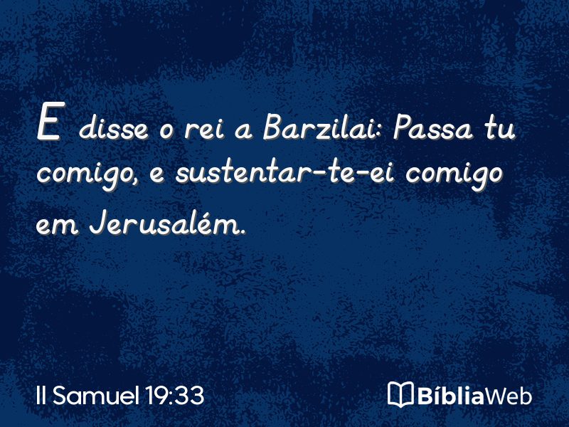 II Samuel 19:33 em imagem para compartilhar