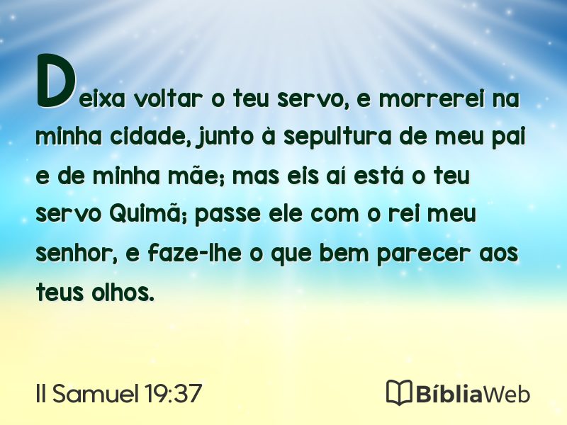II Samuel 19:37 em imagem para compartilhar