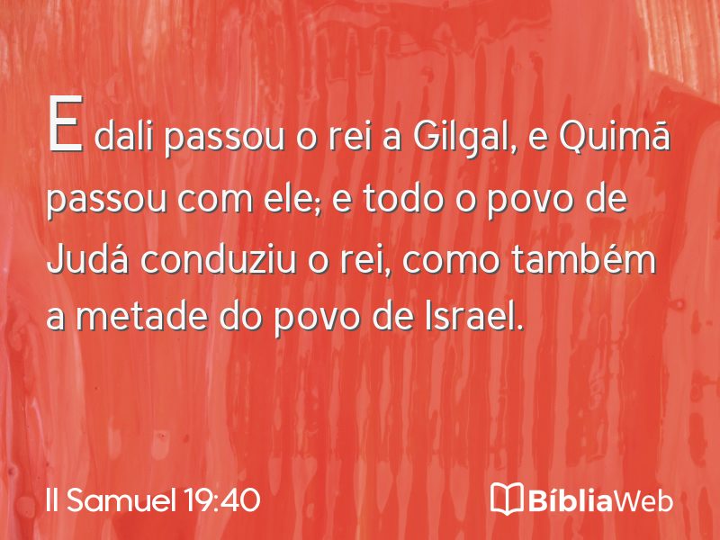 II Samuel 19:40 em imagem para compartilhar