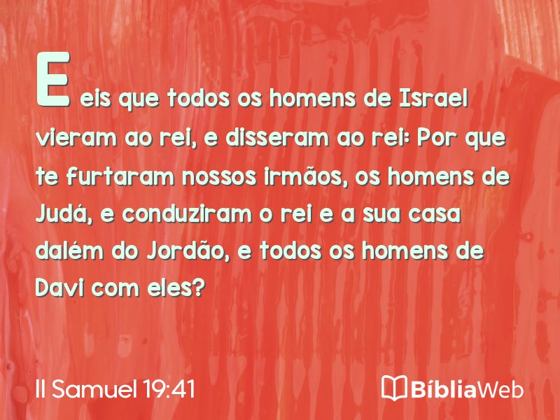 II Samuel 19:41 em imagem para compartilhar