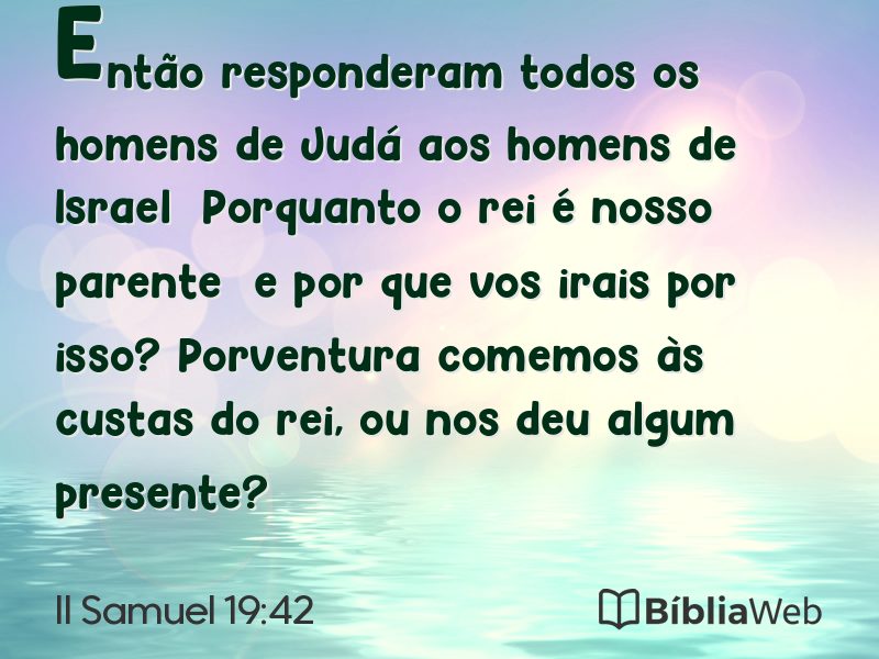 II Samuel 19:42 em imagem para compartilhar