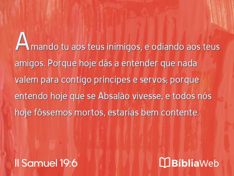 II Samuel 19:6 em imagem para compartilhar