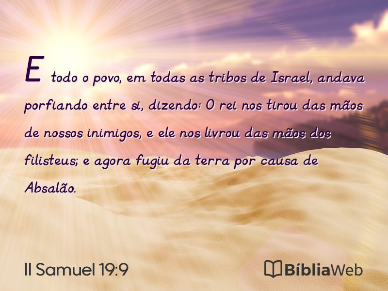 II Samuel 19:9 em imagem para compartilhar