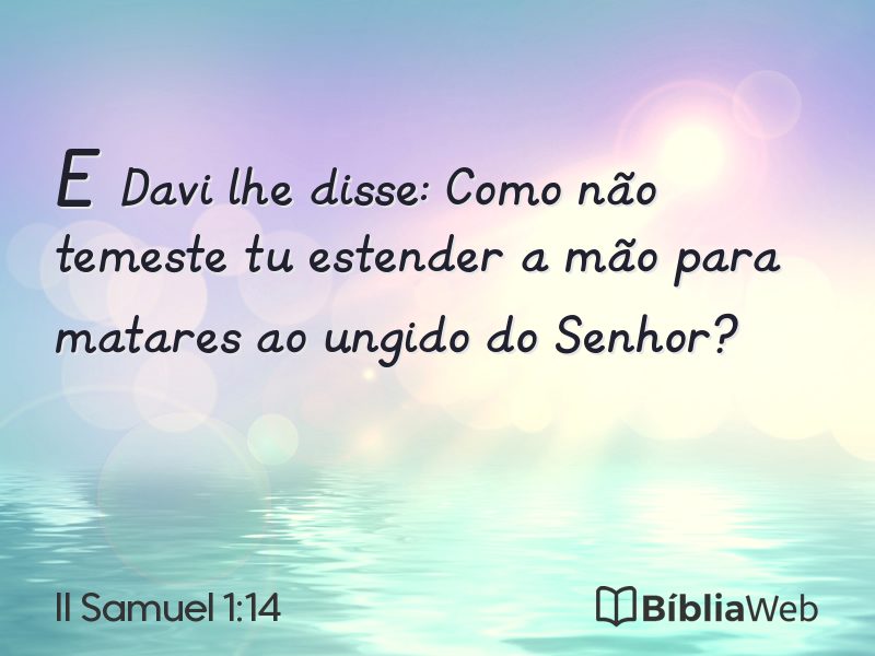 II Samuel 1:14 em imagem para compartilhar