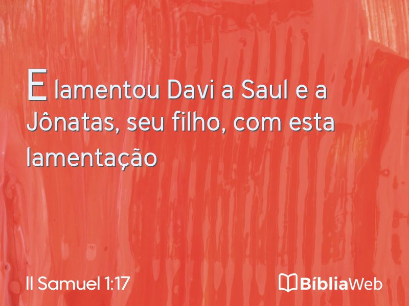 II Samuel 1:17 em imagem para compartilhar